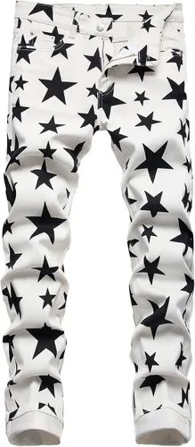 Miniatura 159 de Enrica Pantalones vaqueros estampados casuales para hombre