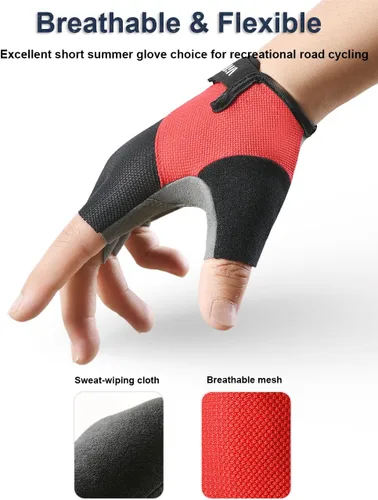 Miniatura 5 de Guantes de ciclismo para hombres y mujeres, guantes de ciclismo para hombres, guantes de ciclismo acolchados, guantes de ciclismo para hombres