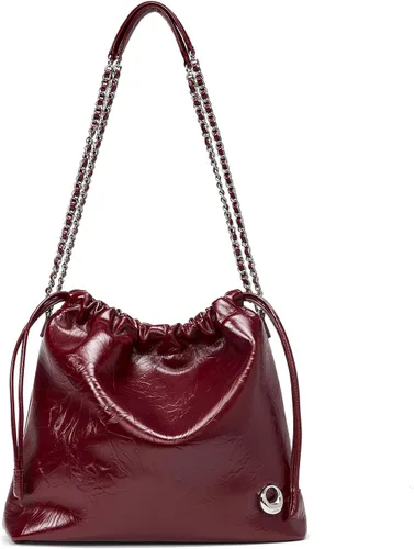 Miniatura 6 de LA FESTIN - Bolso de mano de piel para mujer, elegante bolso con correa de cadena, de lujo, suave, a la moda para el trabajo