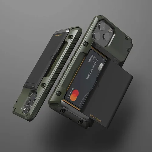 Miniatura 7 de VRS DESIGN Damda Glide Pro - Funda para iPhone 12 Pro Max, con [4 tarjetas] Premium Robusta [Semiautomática] Funda para tarjeta de crédito