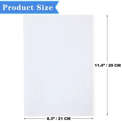 Miniatura 3 de 22 hojas de cinta adhesiva blanca de doble cara tamaño A4 de 8.27 x 11.42 pulgadas, fuerte y pegajosa, ideal para manualidades, álbumes de fotos