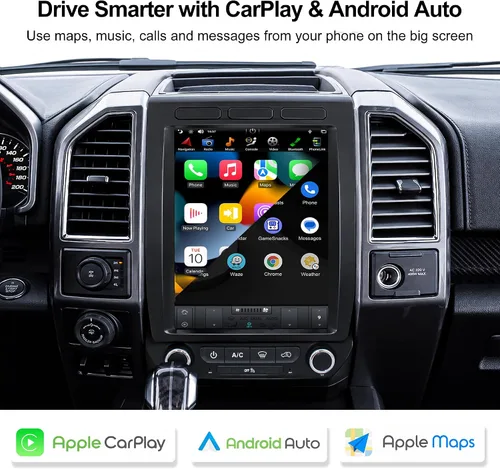 Miniatura 4 de CUSP Estéreo de coche Android estilo T de 12.1 pulgadas para Ford F-150 F150/Raptor 2015-2021, F250 F350 F450 2017-2021, PX6 4GB+64GB Unidad