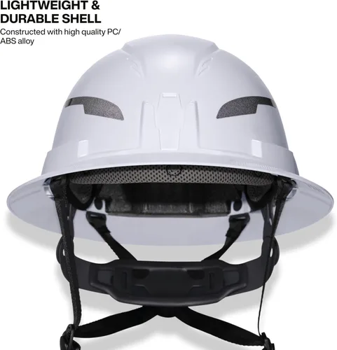 Miniatura 4 de Klein Tools 60400T2 - Casco duro tipo 2, ala completa sin ventilación, clase E, suspensión de 6 puntos con soportes para accesorios y acolchado
