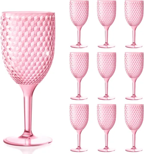 Miniatura 14 de 24PCS Copas de vino azul cristal plástico