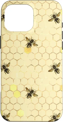 Miniatura 18 de Funda con estampado floral de abeja para iPhone 16 color amarillo miel