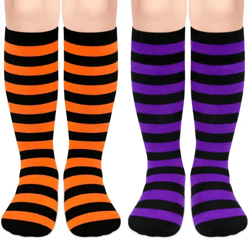 Calcetines de fútbol para niños, calcetines de fútbol para niñas, calcetines de fútbol para niños, calcetines de tubo con rayas para niños pequeños