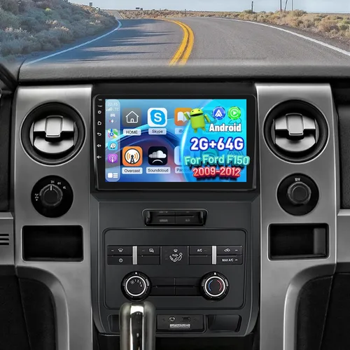 [2+64G] NHOPEEW - Radio de coche para Ford F150 F 150 F-150 2009-2012, pantalla táctil de 9 pulgadas, Android Car Stereo, Carplay inalámbrico y