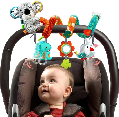 MONSTIME Juguetes de asiento de coche para bebés de 0 a 6 meses, juguetes para recién nacidos, juguete para bebés de 0 a 3 meses, juguetes para
