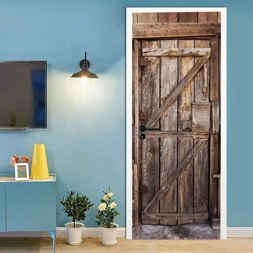 Miniatura 40 de Calcomanías 3D para puerta, murales para despegar y pegar, cocodrilo negro, calcomanías de pared, autoadhesivas, extraíbles, impermeables, de PVC