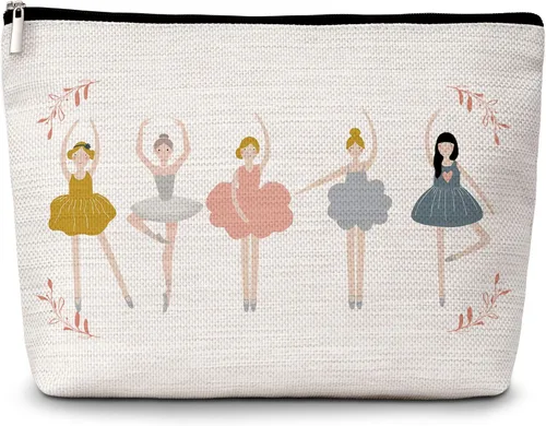 ZIIUFRN Regalos de agradecimiento para mujeres, bolsa de maquillaje con cita inspiradora, bolsa de cosméticos de viaje para amigos, hermanas y