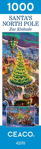 Miniatura 8 de Ceaco - Zac Kinkade - Navidad clásica - Polo Norte de Santa - Rompecabezas de 1000 piezas