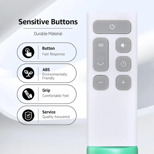 Miniatura 7 de Reemplazo de control remoto del ventilador de torre, compatible con ventilador de torre Ezify de 40 pulgadas PX-TS001, blanco