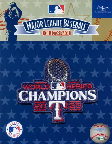 Miniatura 2 de Parche de jersey de los Texas Rangers de los Campeones de la Serie Mundial MLB 2023