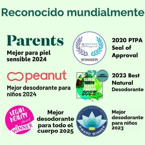 Miniatura 7 de MONA Desodorante 100% natural para niños, preadolescentes y adolescentes, sin bicarbonato de sodio, aromas sintéticos o aluminio, seguro para niñas