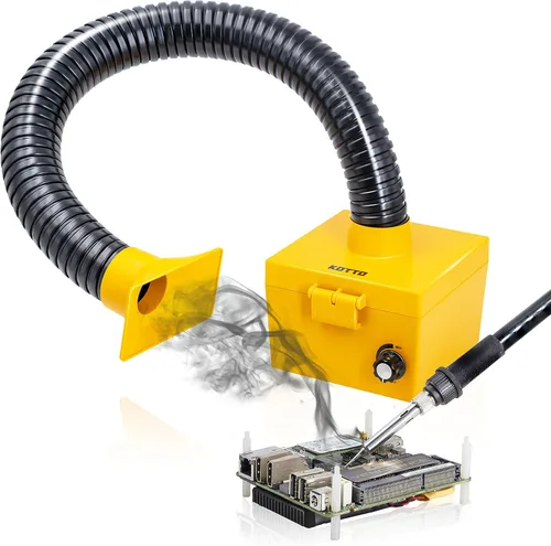 KOTTO - Amortiguador de humo para soldadura, extractor de humo de hierro eléctrico, con fuerte succión