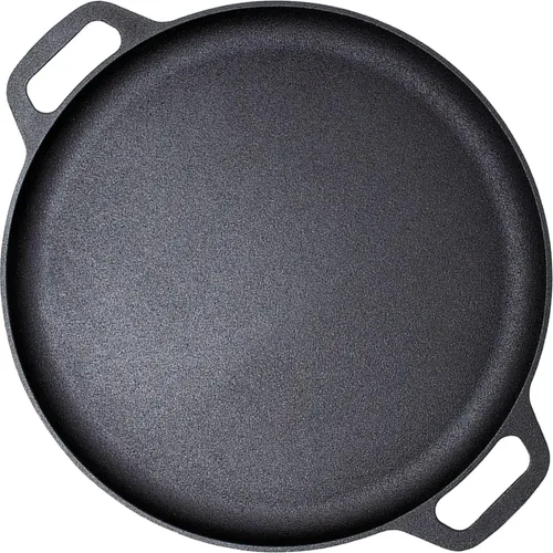 Miniatura 5 de Sartén para pizza de hierro fundido de 13.5 pulgadas con asas de bucle pre-sazonado