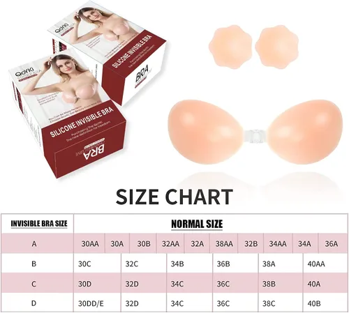 Miniatura 6 de Makita Sticky Bra 2 Pair Push Up Sticky Boobs for Women Invisible Silicone Bras for Backless Strapless Dress Adhesive Bra