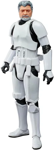 STAR WARS The Black Series George Lucas (con disfraz de Stormtrooper) Figura de juguete de 6 pulgadas a escala Lucasfilm del 50 aniversario, juguete
