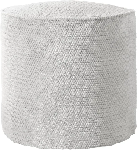 Sorra Home Sutherland Dove Puf redondo para interiores, 20 pulgadas de ancho x 20 pulgadas de profundidad x 18 pulgadas de alto Paloma