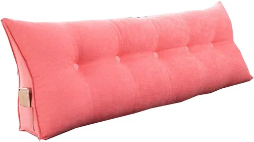 Miniatura 18 de Almohada de cuña para pared de cama, cabecera de almohada de respaldo de cama, almohada de lectura triangular grande, con funda extraíble