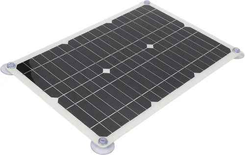 Miniatura 6 de Cargador de batería solar de 18 V 100 W, kit de carga portátil para automóvil, automóvil, motocicleta, barco, controlador USB de 16.5 x 11.0 in