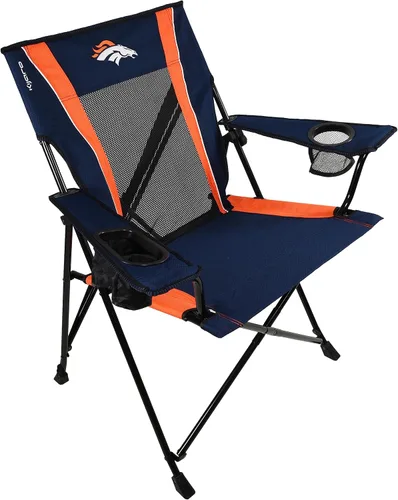 Kijaro Silla plegable para ventilador deportivo, 26 pulgadas de largo x 35.5 pulgadas de ancho x 37 pulgadas de alto, Denver Broncos