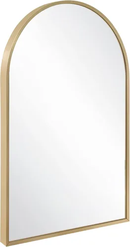 Miniatura 12 de Design House Maeve 596528-GLD - Espejo decorativo de pared arqueado, 30 pulgadas de alto x 20 pulgadas de largo, marco de metal moderno, para sala