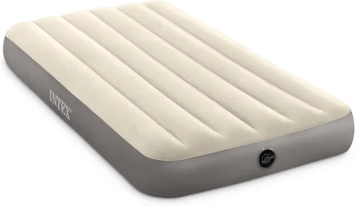 Miniatura 10 de Intex Colchón de aire estándar 64101E Dura-Beam de altura individual: Fiber-Tech, tamaño individual, altura de cama de 10 pulgadas, capacidad
