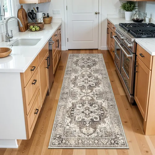 Miniatura 59 de YOUFORTONG Alfombras Corredoras de 2x10 para Pasillos, Alfombra de Cocina Suave, Alfombra Corredera Antideslizante con Respaldo de Goma para Baño