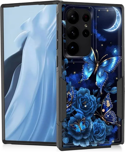Miniatura 32 de Funda para Galaxy A14 5G, resistente de doble capa híbrida de policarbonato duro, goma suave, a prueba de golpes, funda protectora resistente