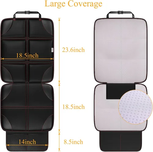 Miniatura 2 de Meolsaek Protector de asiento de automóvil, parte trasera antideslizante que no deja huellas, funda de asiento de automóvil impermeable más gruesa