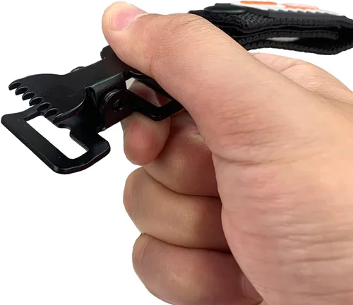 Miniatura 2 de MELOTOUGH Guante de trabajo Soporte Guante Correa Rápida Con Clip de cocodrilo.. Negro