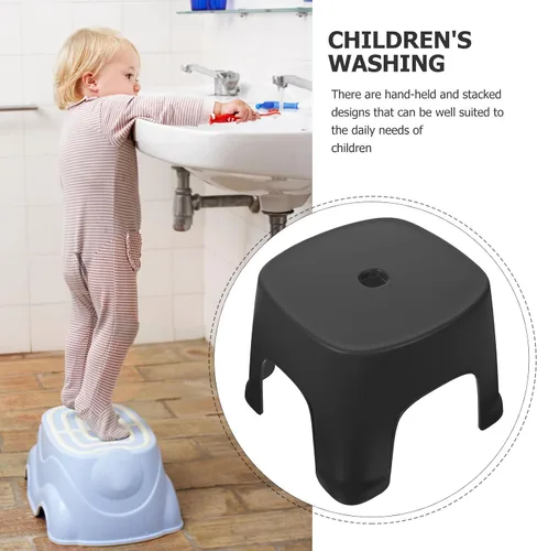 Miniatura 3 de LIFKOME Taburete de plástico pequeño, taburete de baño para baño, taburete de baño, taburete de cambio de zapatos, taburete portátil de picnic