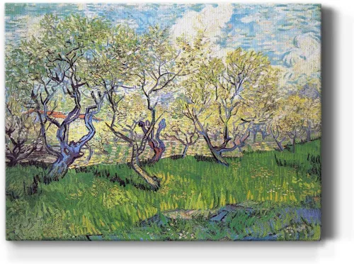 Miniatura 45 de Renditions Gallery Vincent Van Gogh Impreso Flores de almendra, famosa reproducción de pintura, lienzo de alta calidad envuelto en galería, listo