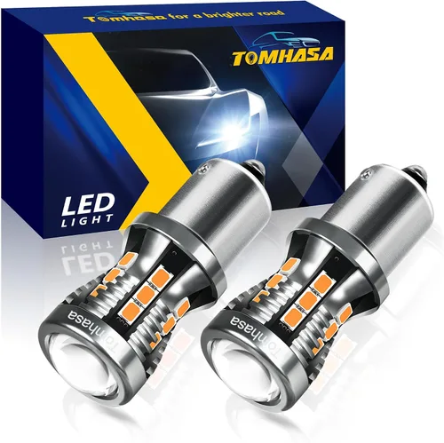 Miniatura 17 de Bombillas LED 3157 rojas para luces de freno, 24 conjuntos de chipsets SMD 300% más brillantes 3056 3156 3057 4157. Bombillas LED de repuesto