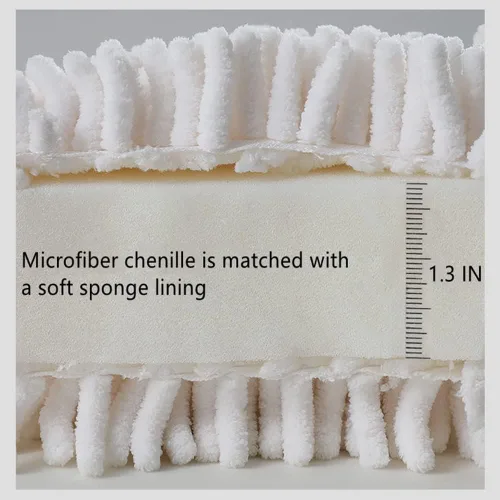 Miniatura 8 de Ivymei Paquete de 3 toallas de mano de felpilla mullidas, bonitas toallas de mano colgantes con lazo para cocina y baño, toallas de baño de mano