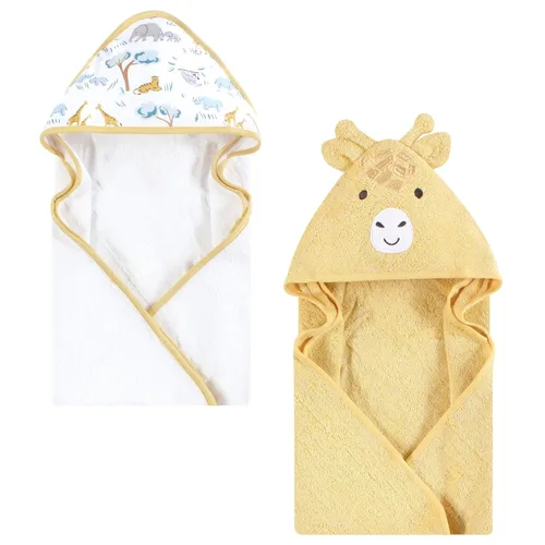 Miniatura 74 de Hudson Baby Toalla unisex de algodón con capucha con cara de animal para bebé, abeja amarilla, talla única Amarillo Bee