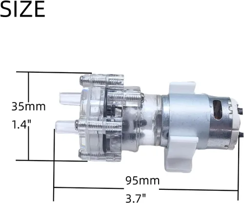 Miniatura 4 de Control de velocidad de la bomba de agua de grado alimenticio con tubo de silicio sin torceduras de 13 pies Bomba de diafragma de bajo ruido 2L 0.53
