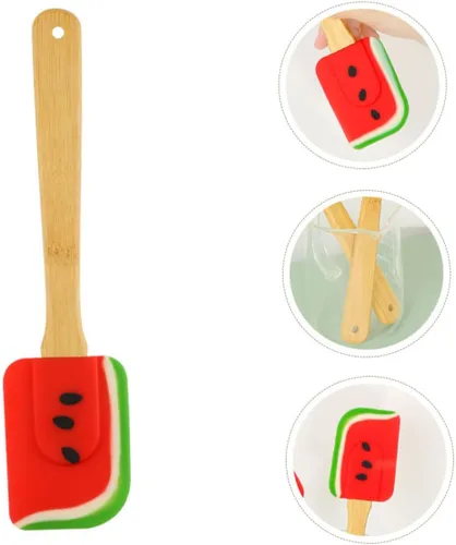 Miniatura 6 de SHOWERORO Raspador de cocina para tartas, espátula de raspador de mantequilla, espátula de cocina, espátula de silicona para tartas, espátula