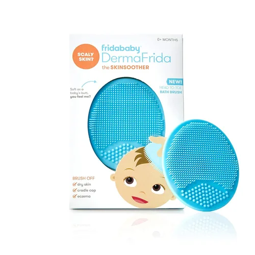 Frida Baby DermaFrida The SkinSoother, cepillo de baño para bebé, cepillo para cuna para bebés, esencial para piel seca, tratamiento de cuna y