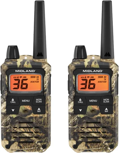 Midland - Walkie Talkies T295VP4 X-TALKER con 22 canales GMRS - Radio bidireccional NOAA Tecnología de alerta meteorológica y escaneo, opciones de