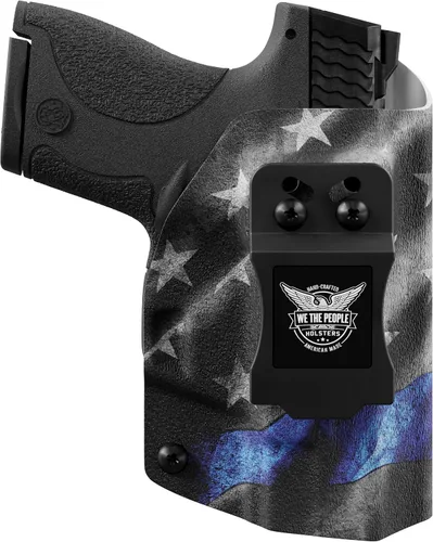 We The People Holsters - Línea azul fina - Transporte oculto en la cintura interior - Funda IWB Kydex - Conducción/inclinación/retención ajustable