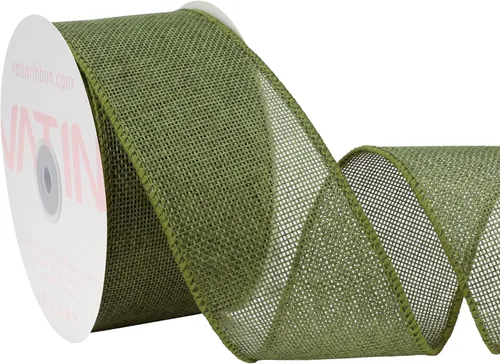 Miniatura 10 de VATIN Cinta de Arpillera con Alambre Azul Bebé de 1-1/2 pulgadas X 10 Yardas, Cinta de Tela para Manualidades para Decoraciones de Fiestas, Lazo