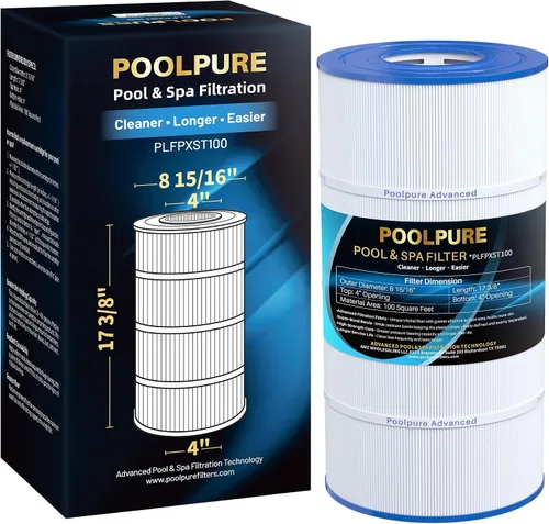 POOLPURE Filtro de piscina PLFPXST100 reemplaza a Hayward X-Stream CC1000, CCX1000-RE, Pleatco PXST100, Ultral-B6, Unicel C-8311, Filbur FC-1285,