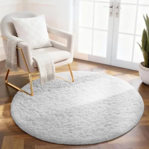 Miniatura 181 de Ophanie Alfombra Verde de Césped, Alfombras de Área para Dormitorio, Alfombra Shag Esponjosa de 4x6 pies, Suave Peluda Afelpada Linda para Niños 7