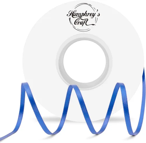 Miniatura 9 de Humphrey's Craft Cinta de satén negra de doble cara de 1 pulgada, 50 yardas, variedad de colores para manualidades, envoltura de regalos, lazos