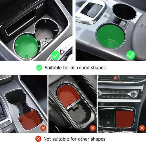 Miniatura 6 de Expansor de portavasos para automóvil, adaptador de inserto de portavasos con brazo expandible y base ajustable, se adapta a automóviles, camiones
