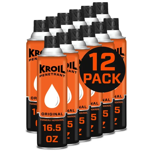 Miniatura 14 de Kroil Aerokroil Penetrant - Lubricante penetrante de óxido - Aceite inhibidor de la corrosión para cadenas, bisagras y piezas metálicas pegadas, uso
