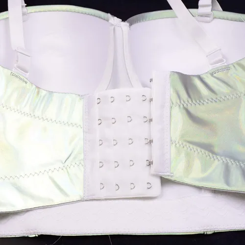 Miniatura 9 de ELLACCI Sujetador de corsé metálico reflectante para mujer Metálico