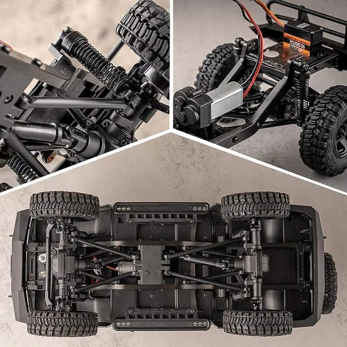 Miniatura 4 de Fms FCX18S 1/18 Land Cruiser LC80 S RC Rock Crawler Scale Katana Toyota RC Car 2.4Ghz 4WD Off-Road Impermeable RC Truck Vehículo RTR All Terrains
